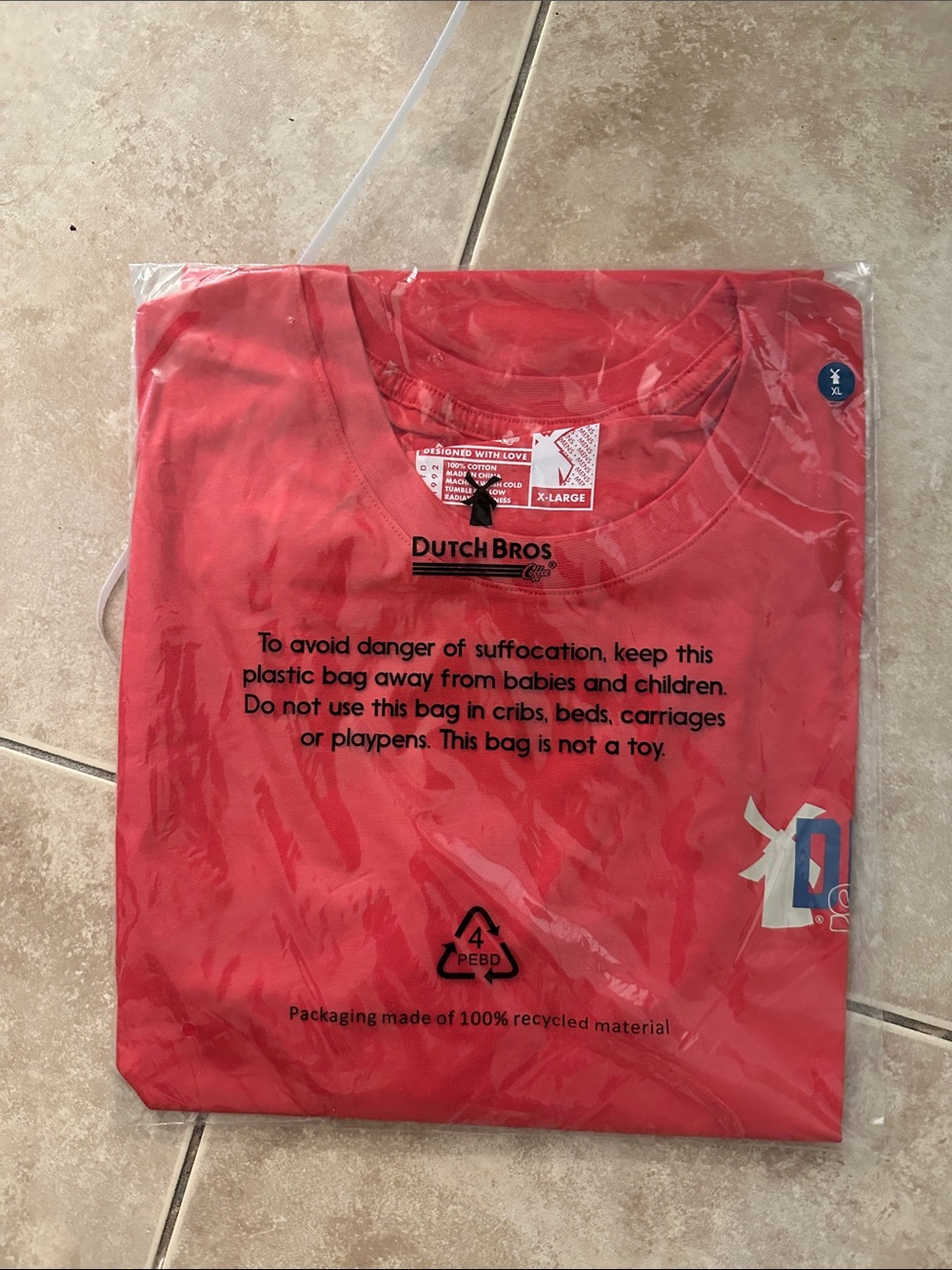 Dutch Bros Bright Red Logo T-Shirt